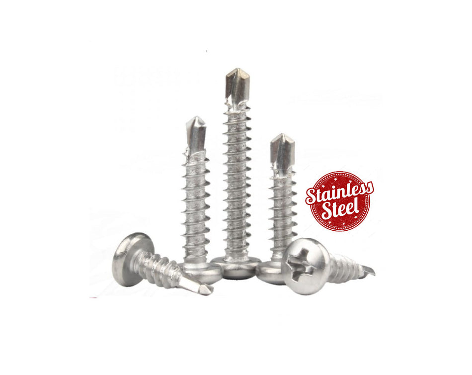 A2-304 SS Self Drilling Screw Pan