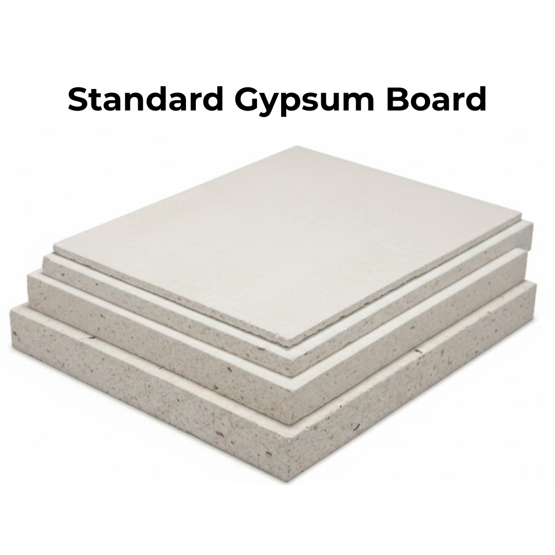 High-quality standard ivory gypsum board for interior walls and false ceilings in Kuwait.