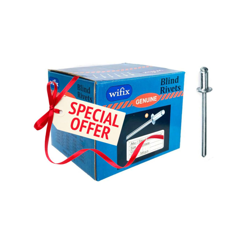 Offer - Blind Rivet Silver 4 x 10 - Speedex technical